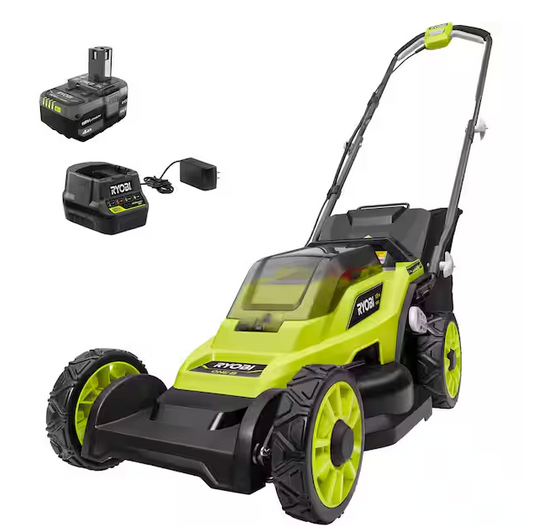 Ryobi 13" Push Lawn Mower one+ 18v cordless