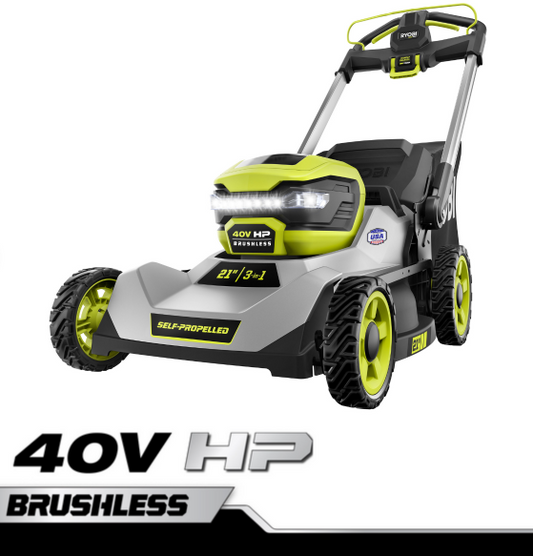 Ryobi 21" Self Propelled 40v HP brushless x2ah Battery's