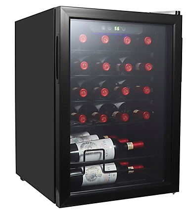 Hamilton Beach 22-Bottle Wine & Beverage Cooler - Platinum Finish