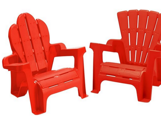 American Plastic Toys Kids’ Adirondack (2-Pack, Red)