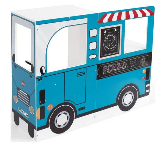 Plum Play 3-in-1 Wooden Street Food Truck and Kitchen with Driving Cab