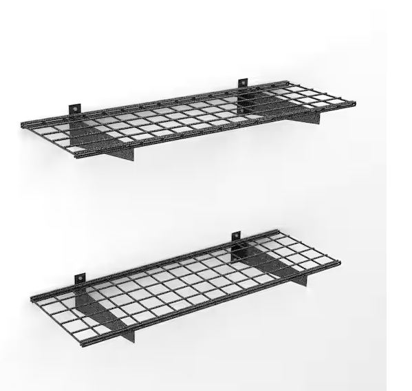 HyLoft 45 in. x 15 in. Steel Wire Garage Wall Shelf