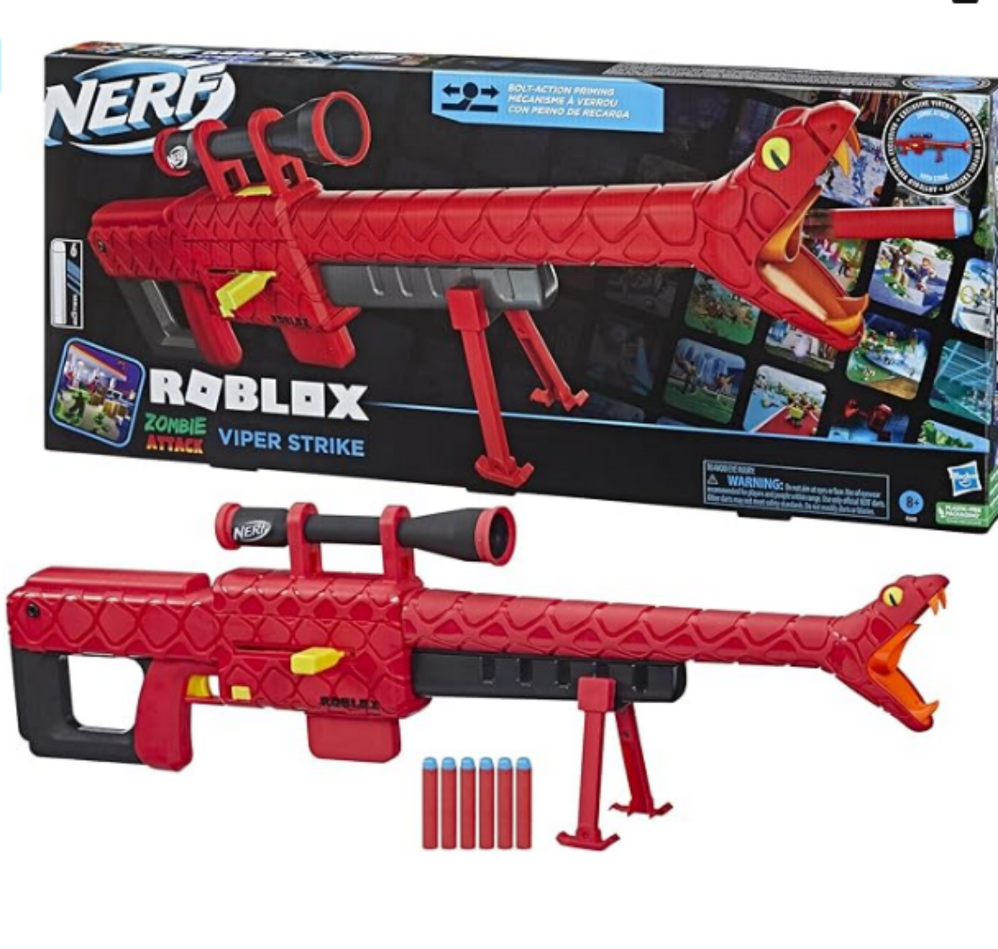 Nerf Roblox Zombie Attack Viper Strike Dart Blaster