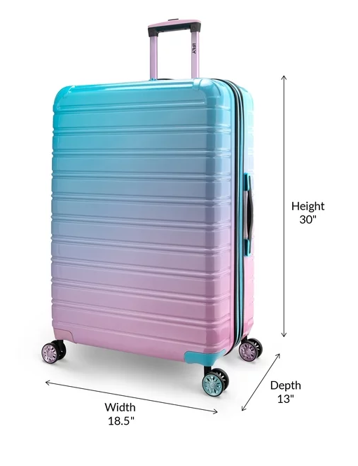 iFLY Fibertech Hardside Expandable Luggage Set, Ombre