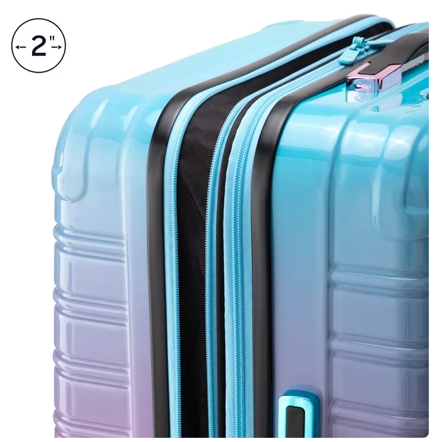 iFLY Fibertech Hardside Expandable Luggage Set, Ombre