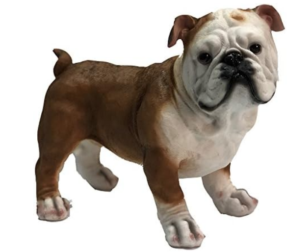 Cute Standing Bulldog Sculpture